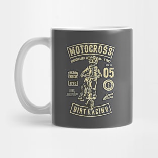 Motocross Dirt Racing Vintage Design Mug